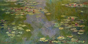 Waterlilies: Water Lilies, by Claude Monet, 1919, French impressionist