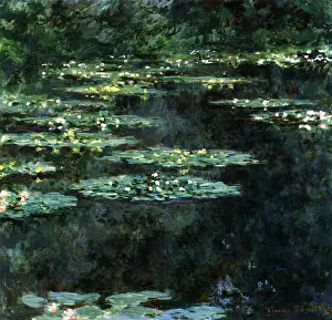 Greens: Water Lilies, by Monet