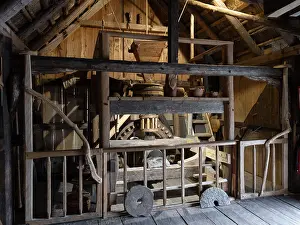 Grain: Water mill, Bork Vikingehavn, Bork Harbour, Jutland, Denmark