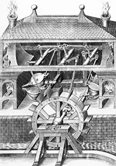 Artificiose: Water-powered furnace bellows