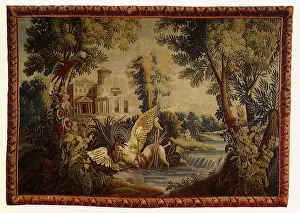 Tapestries: Water Spaniel Attacking a Bittern