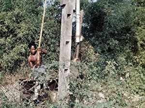 Kokine: water well sweep - Rangoon