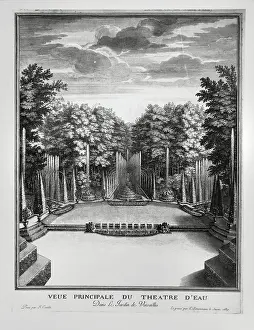 Bosquet: Water Theatre, Versailles, engraving