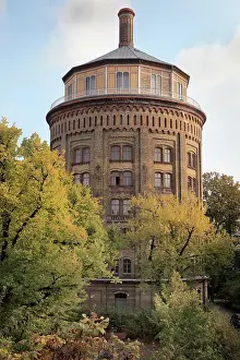 Wasserturm: Water tower, Wasserturmplatz, Berlin, Germany