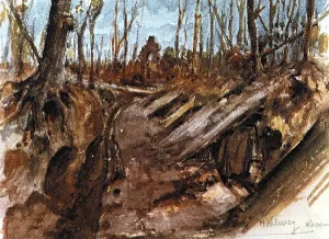 Watercolor: Watercolor by Adolf Hitler, 1914