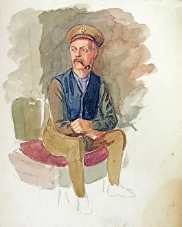 Resided: Watercolour of a billet at Oakwood