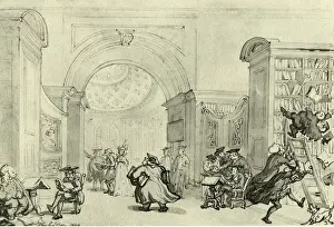 Academics: Watercolour: West Room Old Library - Cambridge