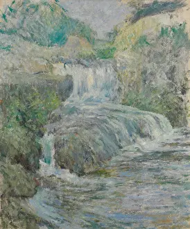 Painterly: WATERFALL, by John Henry Twachtman, 1889-1891, American