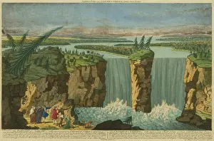 Lcgrart: THE WATERFALL AT NIAGARA, 1794, by Robert