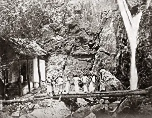 Penang: Waterfall, Penang, Malaysia, circa 1880s