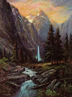 Slabs: Waterfall, River, Pines