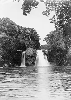 Samoa: Waterfall in Samoa, 1903