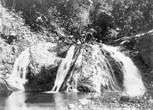 Samoa: Waterfall in Samoa, 1903