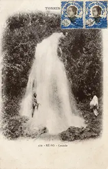 Tonkin: Waterfall - Vietnam - Tonkin Province