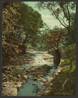 C1901: Waterfall in Wade Park, Cleveland