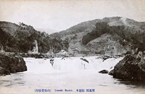 Yabakei: Waterfall - Yamakuni River, Yabakei Gorge, Buzen, Japan