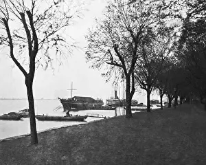 Hankou: Waterfront at Hankow (Hankou), China
