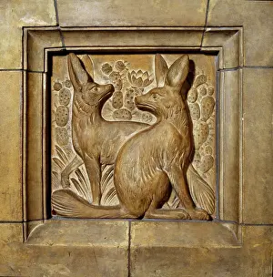 Lagomorpha: Detail from the Waterhouse Building at the Natural History M