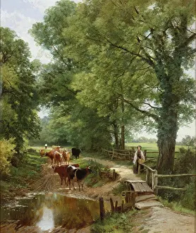 Hulme: The Watering Place ' with cattle
