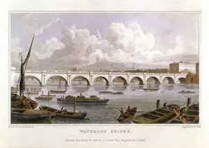 1811: Waterloo Bridge, London, across the Thames. Built