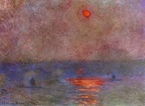 Seascapes: Waterloo Bridge in Mist, by Monet
