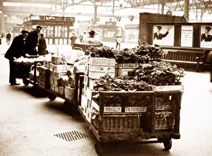 Trolleys: Waterloo Railway Station, London