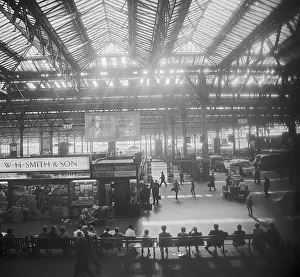 Perusing: Waterloo Station, London