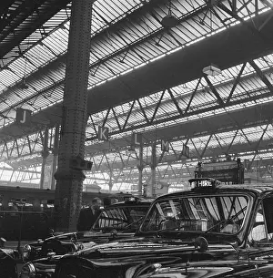 Foregound: Waterloo Station, London