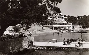 Waterside: Waterside scene at Paguera, Majorca, Spain