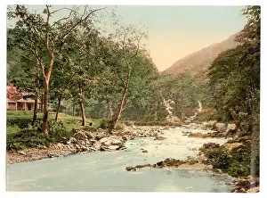 Lynmouth: Watersmeet and refreshment house, Lynton and Lynmouth, Engla