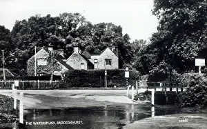 Footbridge: The Watersplash at Brockenhurst, New Forest