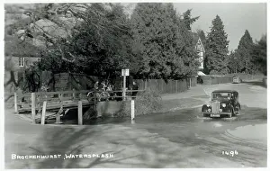 Footbridge: The Watersplash at Brockenhurst, New Forest