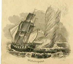 Spout: Waterspout near a ship