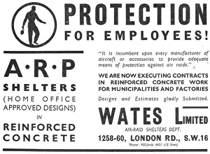 Wates: Wates Air Raid Shelters - ARP