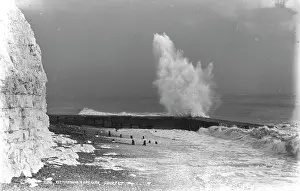 Breakwater: Waves Crashing at Rottingdean