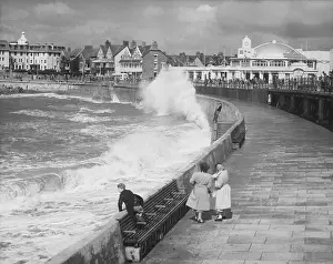 Railings: WAVES AT PORTHCAWL