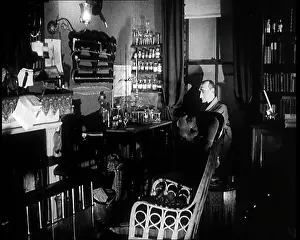 221b: Wax Work Of Sherlock Holmes in a Mock Up Of
