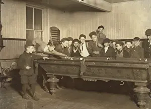 Billiard: One way to control the street boys. A common scene in the Ba