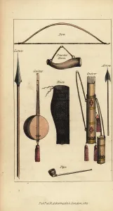 Senegambia: Weapons and musical instruments of Senegambia, 18th century