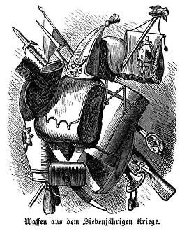 Knapsack: Weapons from of the time of the Seven Year War (1756 - 1763