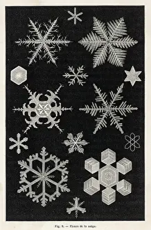 Snowflakes: Weather: snow crystals or snowflakes