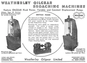 Weatherly: Weatherly Oilgear. Variable & Constant Displacement Pumps
