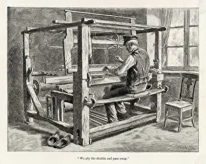 Treadles: Weaver at his Loom 1889