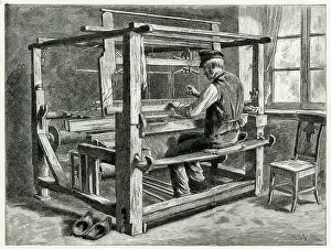 Treadles: Weaver at his Loom 1889