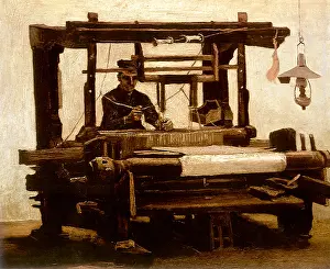 Creates: Weaver, Seen from the Front, by Van Gogh