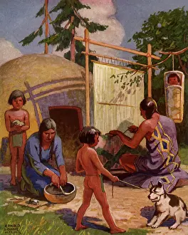 Ofns: Weaving Blankets and Making Pottery