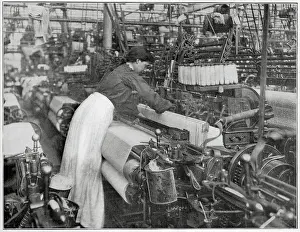 Priestleys: Weaving the material for a Royal Dress 1904