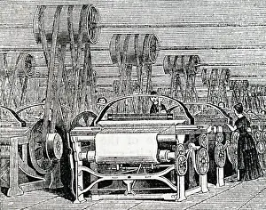 Driven: Weaving shed fitted with power looms