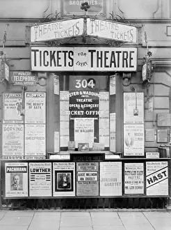 Concerts: Webster & Waddington, theatre ticket agents, London