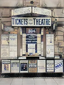 Concerts: Webster & Waddington, theatre ticket agents, London